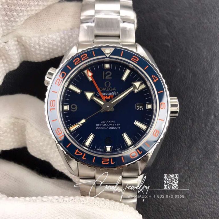 Replica Omega Seamaster Planet Ocean 232.30.44.22.03.001 Vs Factory Blue Dial (1)