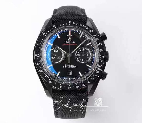 Replica Omega Speedmaster 311.92.44.51.01.003 Om Factory Black Strap (1)