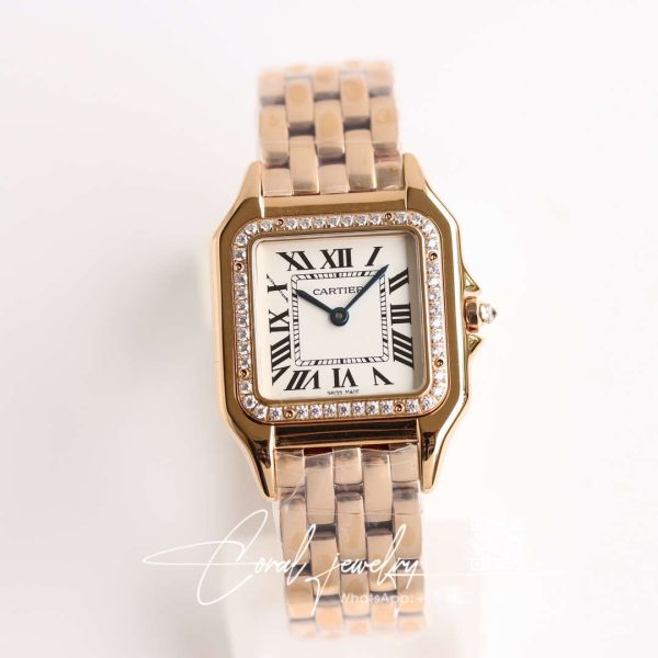 Replica Panthere De Cartier Wjpn0009 27mm Gf Factory Rose Gold White Dial (1)