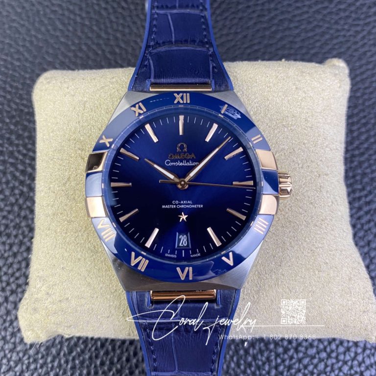 Replica Sbf Omega Constellation 131.23.41.21.03.001 Vs Factory Blue Strap (1)