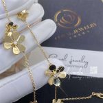 Van Cleef & Arpels Frivole Necklace, 9 Flowers Yellow Gold, Diamond Vcard31500 (12)