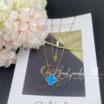 Van Cleef & Arpels Vintage Alhambra Pendant Yellow Gold, Turquoise (3)