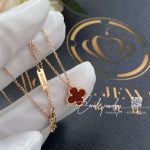 Van Cleef & Arpels Sweet Alhambra Pendant Rose Gold, Carnelian Vcarn59m00 (7)