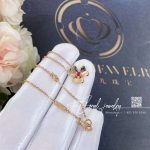 Van Cleef & Arpels Frivole Pendant, Mini Model Rose Gold, Ruby Vcarp7s800 (5)