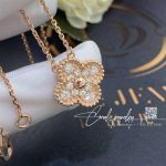 Van Cleef & Arpels Vintage Alhambra Pendant Rose Gold, Diamond Vcarp2r300 (1)