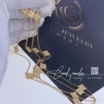 Van Cleef & Arpels Sweet Alhambra Long Necklace, 16 Motifs Yellow Gold (9)