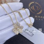 Van Cleef & Arpels Frivole Pendant, Small Model Yellow Gold, Diamond Vcarp2v100 (7)