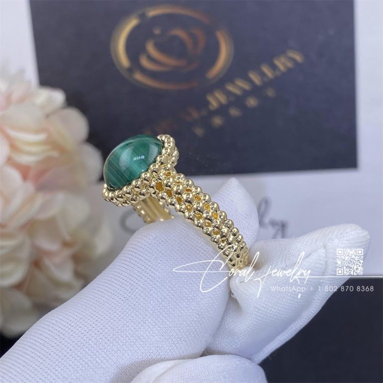 Van Cleef & Arpels Perlée Couleurs Ring Yellow Gold, Malachite Vcarp4dp00 (3)