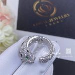 Cartier Panthère De Cartier Ring White Gold, Diamonds, Emeralds, Onyx Ref. N4767800 (8)