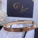 Cartier Love Bracelet Rose Gold Pave Sapphire (1)