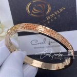 Cartier Love Bracelet Rose Gold Pave Sapphire (5)