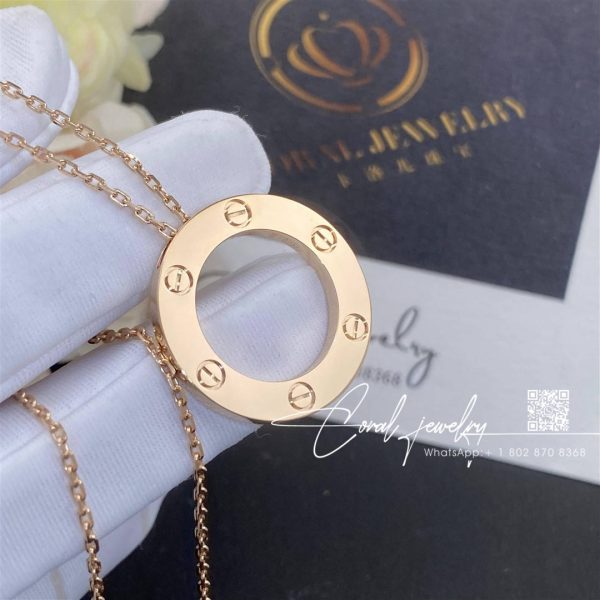 Cartier Love Necklace 18k Rose Gold B7014400 (1)