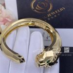 Cartier Panthère De Cartier Bracelet, 18k Yellow Gold Black Lacquer. Tsavorite Garnets, Onyx N6033402 (9)