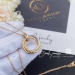 Cartier Trinity Necklace White Gold, Yellow Gold, Rose Gold, Diamond Ref. B7058700 (1)