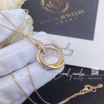 Cartier Trinity Necklace White Gold, Yellow Gold, Rose Gold, Diamond Ref. B7058700 (3)