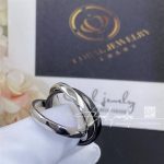 Cartier trinity ring, white gold, classic ceramic ref. b4095600 (5)