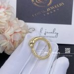 Cartier panthère de cartier ring yellow gold, tsavorite ref. b4230100 (4)