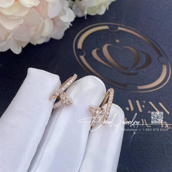 Cartier Juste Un Clou Earrings Rose Gold, Diamonds Ref. B8301429 (6)