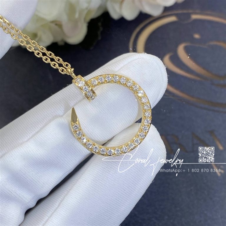 Cartier Juste Un Clou Necklace Yellow Gold, Diamonds Ref. B7224511 (4)