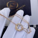 Cartier Trinity Bracelet White Gold, Yellow Gold, Rose Gold, Diamonds Ref. B6059017 (3)