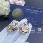Cartier trinity earrings white gold yellow gold rose gold 80083231 coral (1)