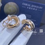 Cartier trinity earrings white gold yellow gold rose gold 80083231 coral (4)