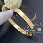 Cartier Love Bracelet, 4 Diamonds Yellow Gold Ref. B6035917 (8)