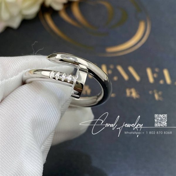 Cartier Juste Un Clou Ring White Gold Ref. B4099200 (4)