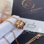 Bulgari B.zero1 Necklace With Chain And Small Round Pendant In 18kt Rose Gold Ref. 335924 (5)