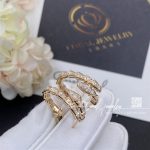 Bulgari Serpenti Viper 18 Kt Rose Gold Earrings Set With Pavé Diamonds Ref. 358361 (9)