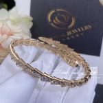 Bulgari Serpenti Viperone Coil Thin Bracelet In 18 Kt Rose Gold And Full Pavé Diamonds Ref. 353794 (5)