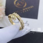 Bulgari Serpenti Viper 18 Kt Yellow Gold Ring Set With Pavé Diamonds Ref. 354711 (2)