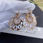 Bulgari 18k Rose Gold Diamond Intarsio Earrings 346302 Or855959 (8)