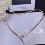 Bulgari Serpenti Viper 18 Kt Rose Gold Necklace, Set With Demi Pavé Diamonds Ref. 357864 (14)