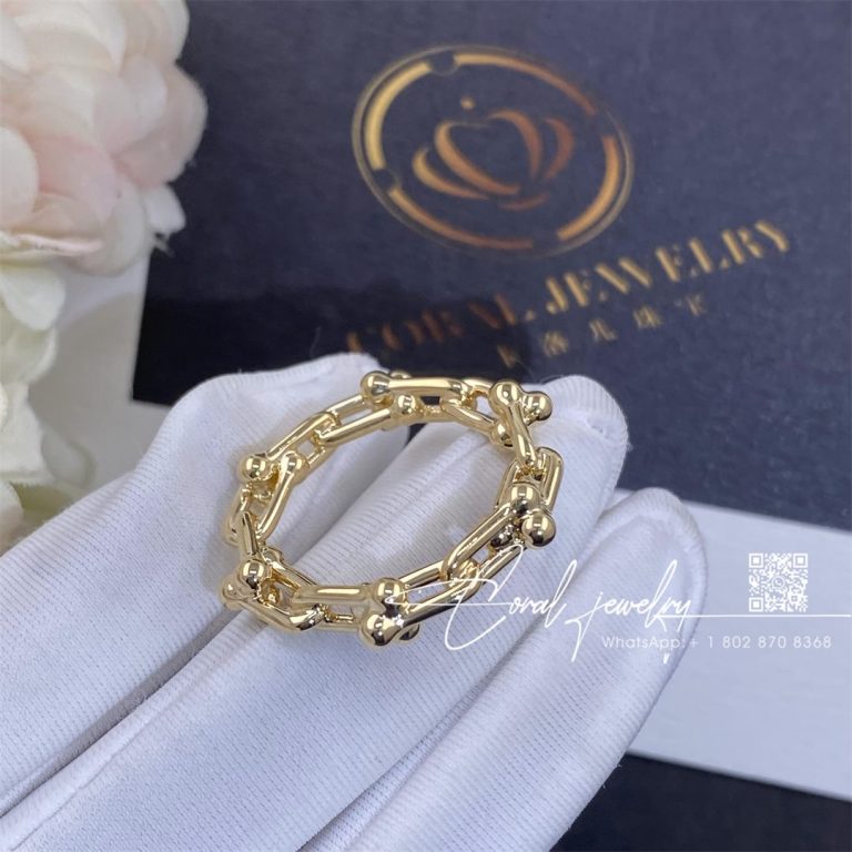 Tiffany Hardwear Micro Link Ring In Yellow Gold (5)