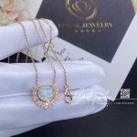 Piaget Piaget Sunlight Rose Gold White Opal Diamond Pendant G33r0500 (4)