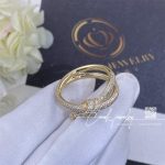 Tiffany Knot Double Row Ring In Yellow Gold With Diamonds (5)