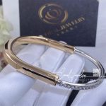 Tiffany Lock Bangle In Rose And White Gold With Half Pavé Diamonds (9)