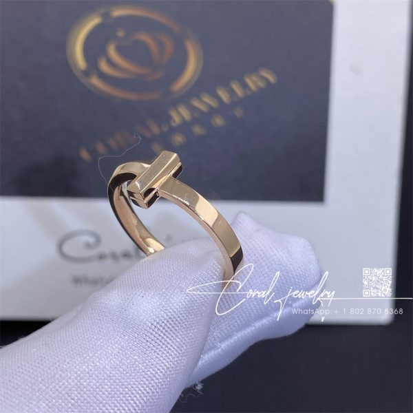 Tiffany T T1 Ring In Rose Gold, 2.5 Mm (2)