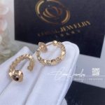 Chaumet Bee My Love Hoop Earrings Rose Gold, Diamonds 084809 (4)