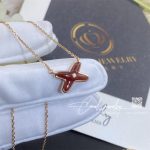 Chaumet Jeux De Liens Carnelian Pendant Rose Gold, Carnelian, Diamond 085108 (1)