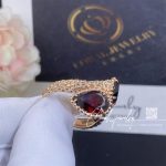 Boucheron Serpent Bohème Two Stone Ring, S Motifs Rhodolite Jrg02824 (3)