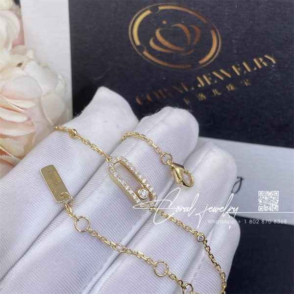 Messika Move Uno Pavé Yellow Gold Diamond Bracelet 04706 Yg (4)