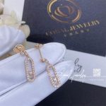 Messika Move Uno Stud Pink Gold Earrings With Diamonds 05631 Pg (3)