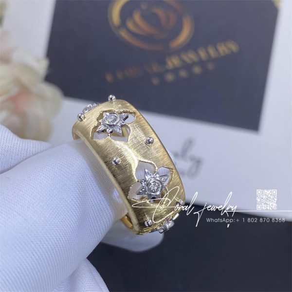 Buccellati Macri Classica Eternelle In Yellow And White Gold Set With Diamonds Jauete013115 (2)