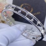 De Beers Dewdrop Bangle In White Gold B102147 (4)