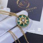 Large Medium Rose Des Vents Medallion Yellow Gold, Diamond And Malachite (2)