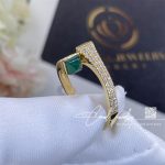 Marli Cleo Diamond Slim Ring In Yellow Gold Green Agate (3)