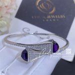 Marli Cleo Diamond Slip On Bracelet In White Gold Lapis Lazuli (2)