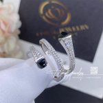 Marli Cleo Diamond Twist Ring In White Gold Black Onyx (6)